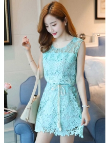 dress brukat korea D4476