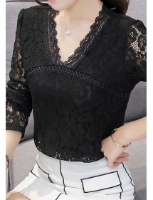 blouse brukat korea T3986