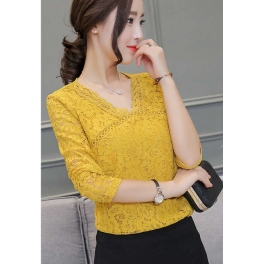 blouse brukat korea T3988