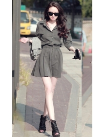 dress wanita lengan panjang D822