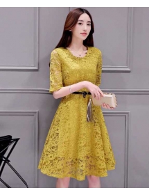 dress brukat korea D4514