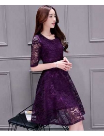 dress brukat korea D4515