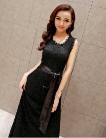 long dress brukat D4516