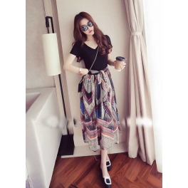 midi dress korea D4536