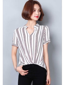 blouse v-neck import T4076