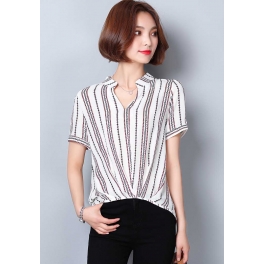 blouse v-neck import T4076