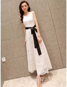 long dress brukat D4568