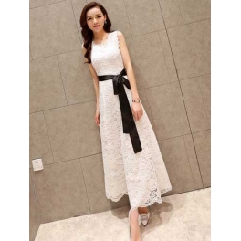 long dress brukat D4568