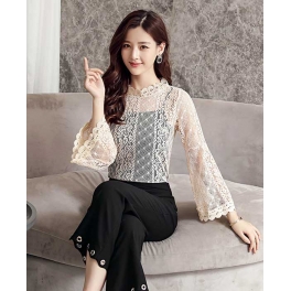 blouse brukat korea T4113