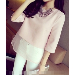 blouse wanita korea T986