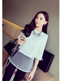 blouse wanita korea T987