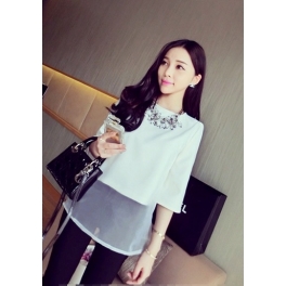 blouse wanita korea T987