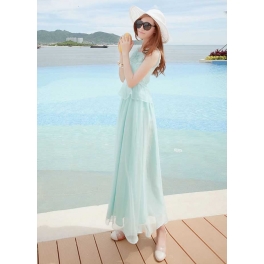 long dress chiffon D4617