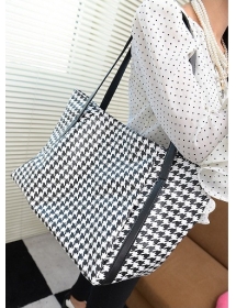 tas wanita motif houndstooth bag455