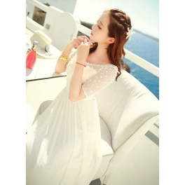 long dress chiffon D4655