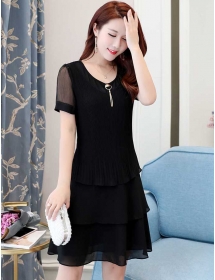 dress wanita import D4658