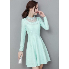 dress brukat korea D4673