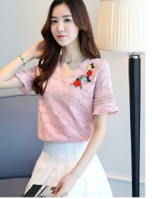 blouse korea T4236