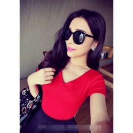 blouse wanita v-neck T998