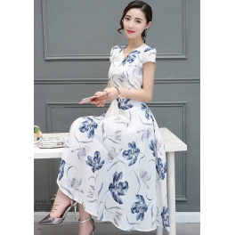 midi dress korea D4716