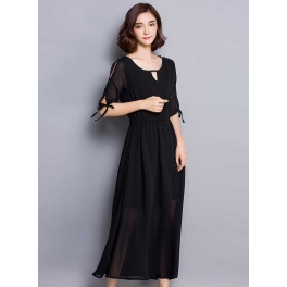 long dress chiffon D4721