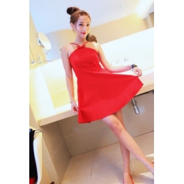 dress wanita import D834