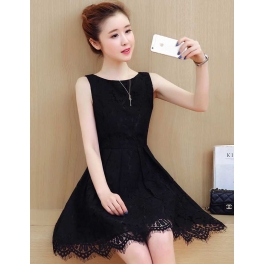 dress brukat korea D4738