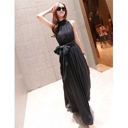 long dress chiffon D4744