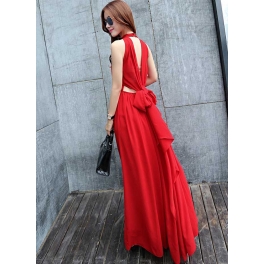 long dress chiffon D4745