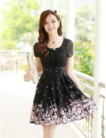 dress wanita import D4753