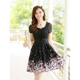 dress wanita import D4753