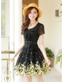 dress wanita import D4754