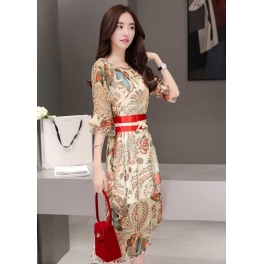 midi dress import D4784