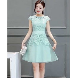 dress brukat korea D4785