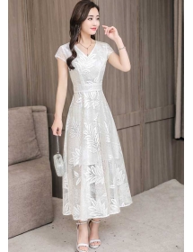 long dress brukat D4790