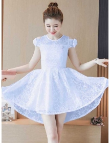 dress brukat korea D4815