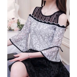 blouse brukat korea T4346