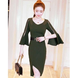 dress wanita import D4829