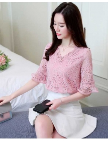 blouse brukat korea T4395