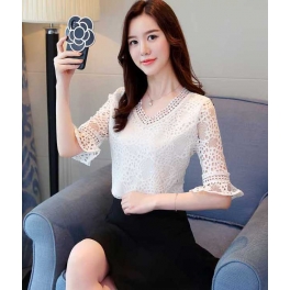 blouse brukat korea T4396