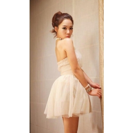 dress pesta korea D848