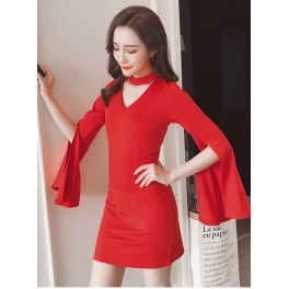 dress wanita import D4884