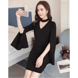 dress wanita import D4885