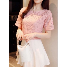 blouse brukat korea T4416