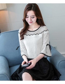 blouse brukat korea T4436