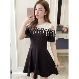 dress wanita import D4926