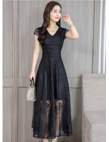 long dress brukat D4934