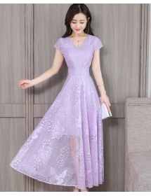 long dress brukat D4935