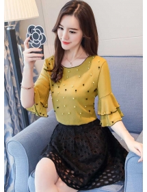 blouse korea T4492