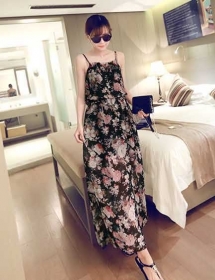 long dress chiffon D4962